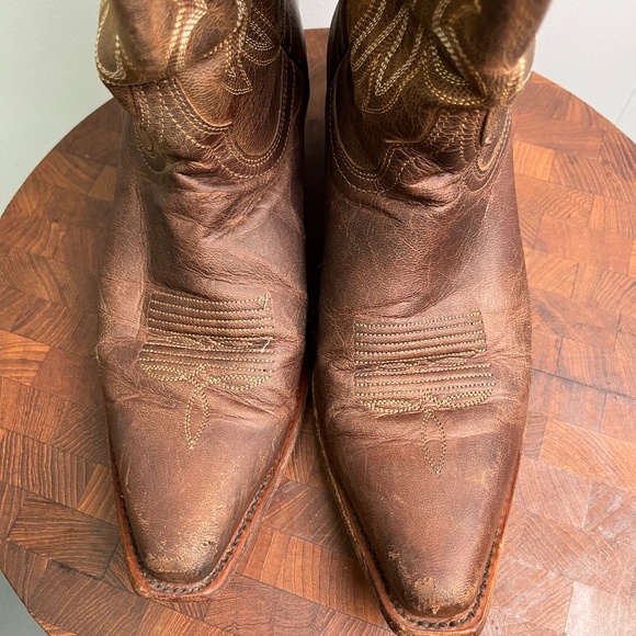 Shyanne Women's Loretta Western Boots Brown Leather Snip Toe Size 9B - Picture 2 of 9